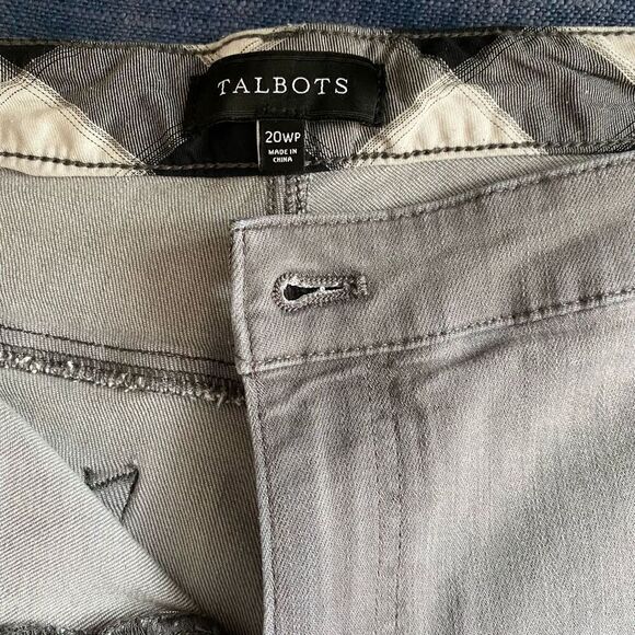 Talbots Flannel Cuff Ankle Jeans size 20WP - Picture 10 of 12